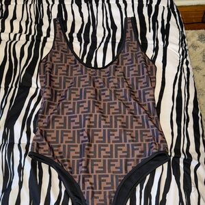 Fendi one piece swim suit